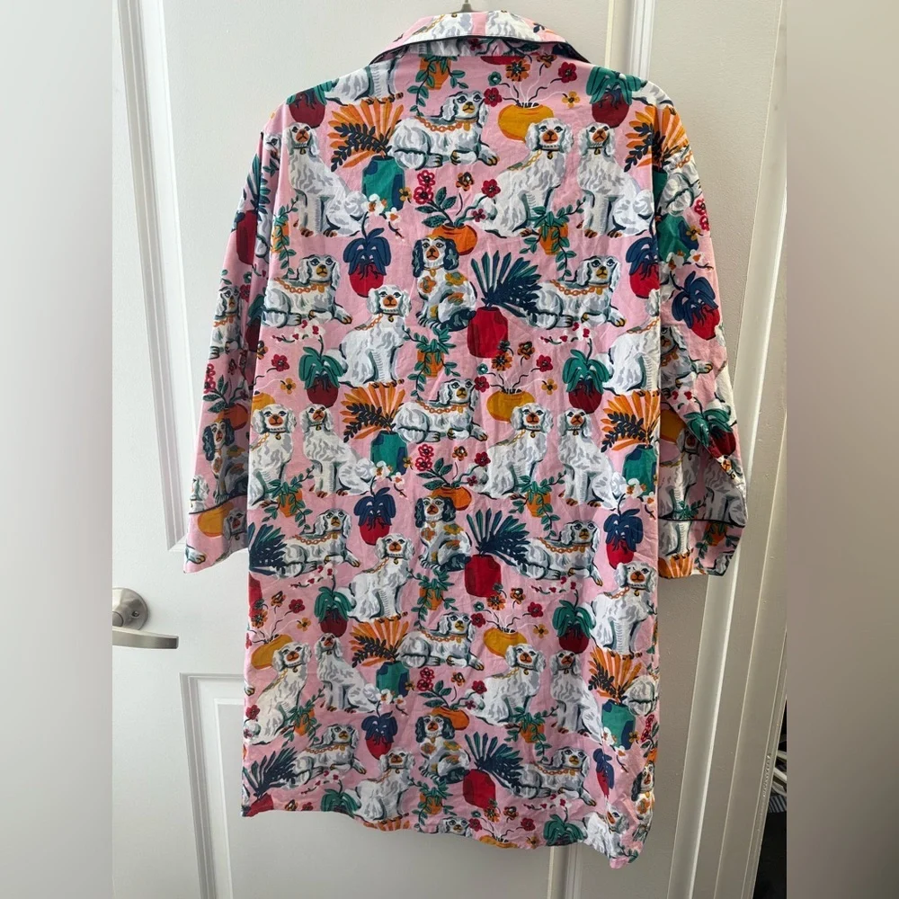 NWOT Printfresh Nightgown Sleep Shirt “Good Dog” print Long Sleeve Cotton- S - Picture 5 of 5